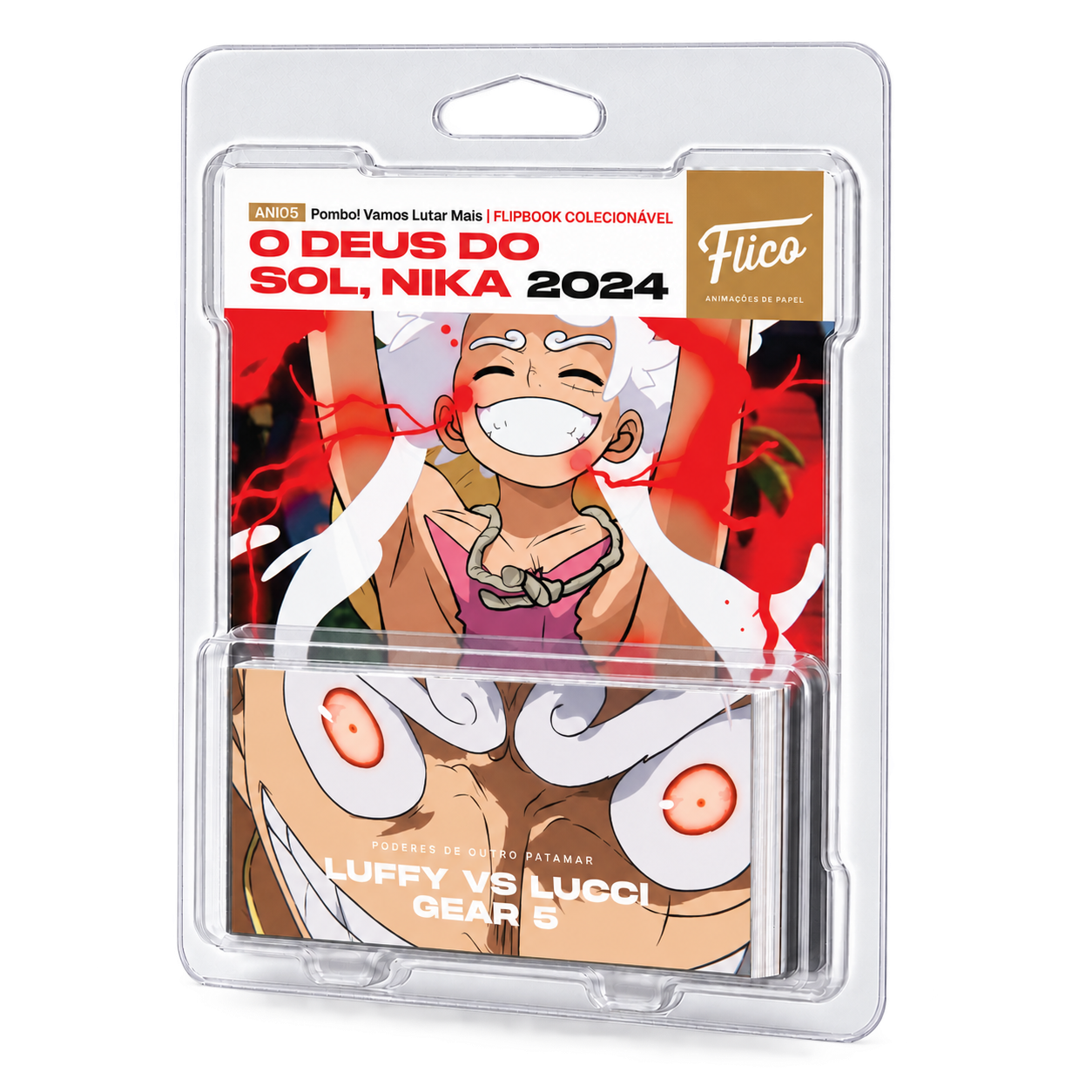 Flipbook Luffy Gear 5 vs Lucci One Piece Episódio 1100