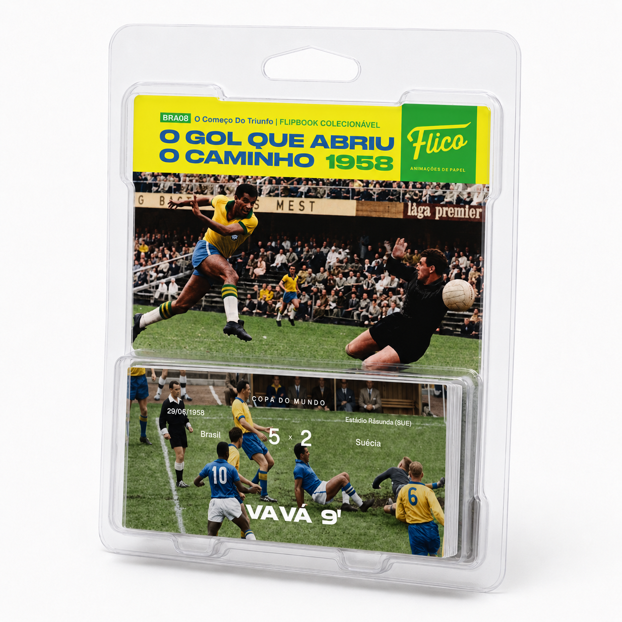 Flipbook 1º Gol Vavá Suécia x Brasil Final Copa do Mundo 1958