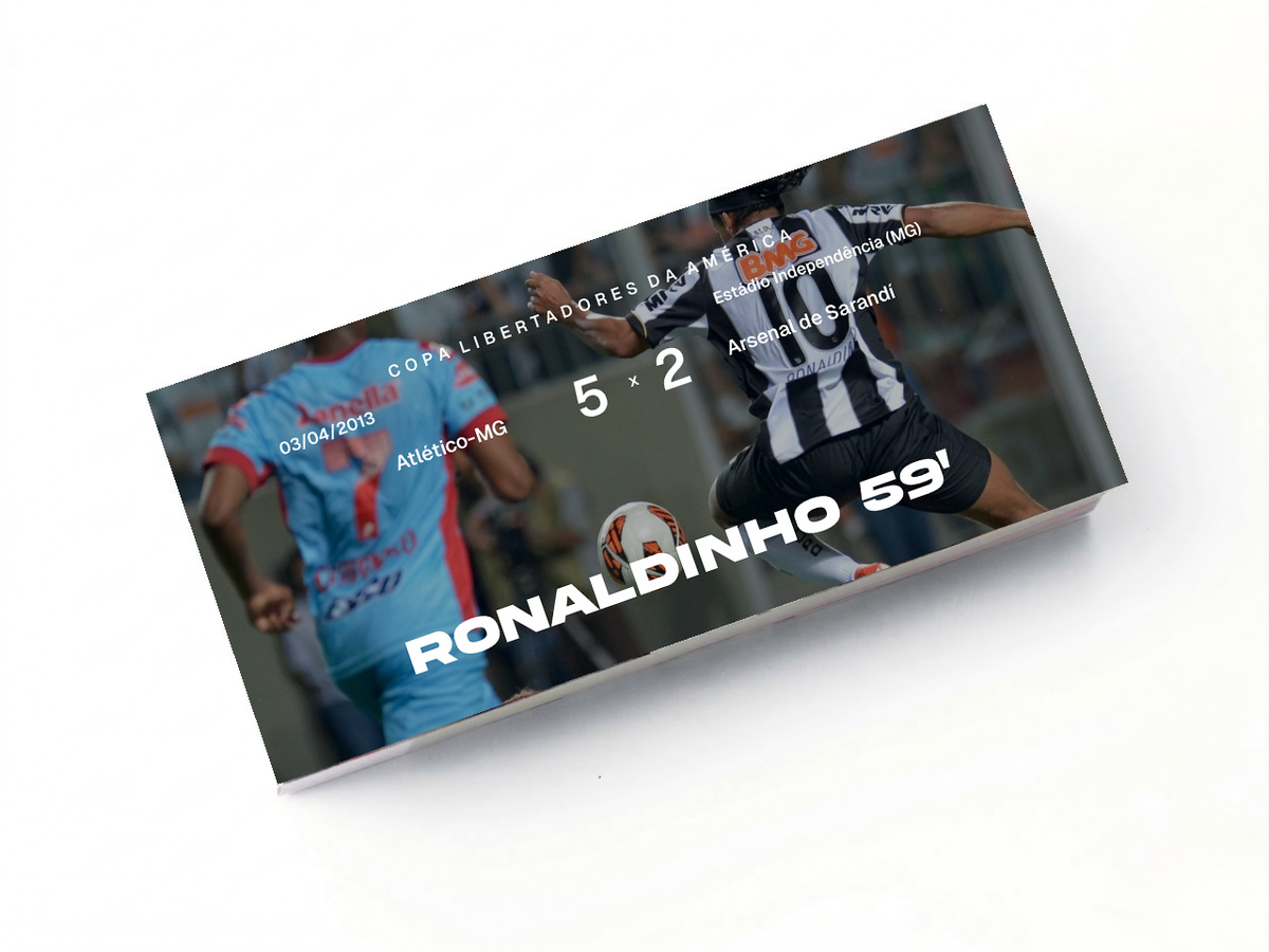 Flipbook Gol por Cobertura Ronaldinho Gaúcho Atlético-MG x Arsenal de Sarandí Libertadores 2013