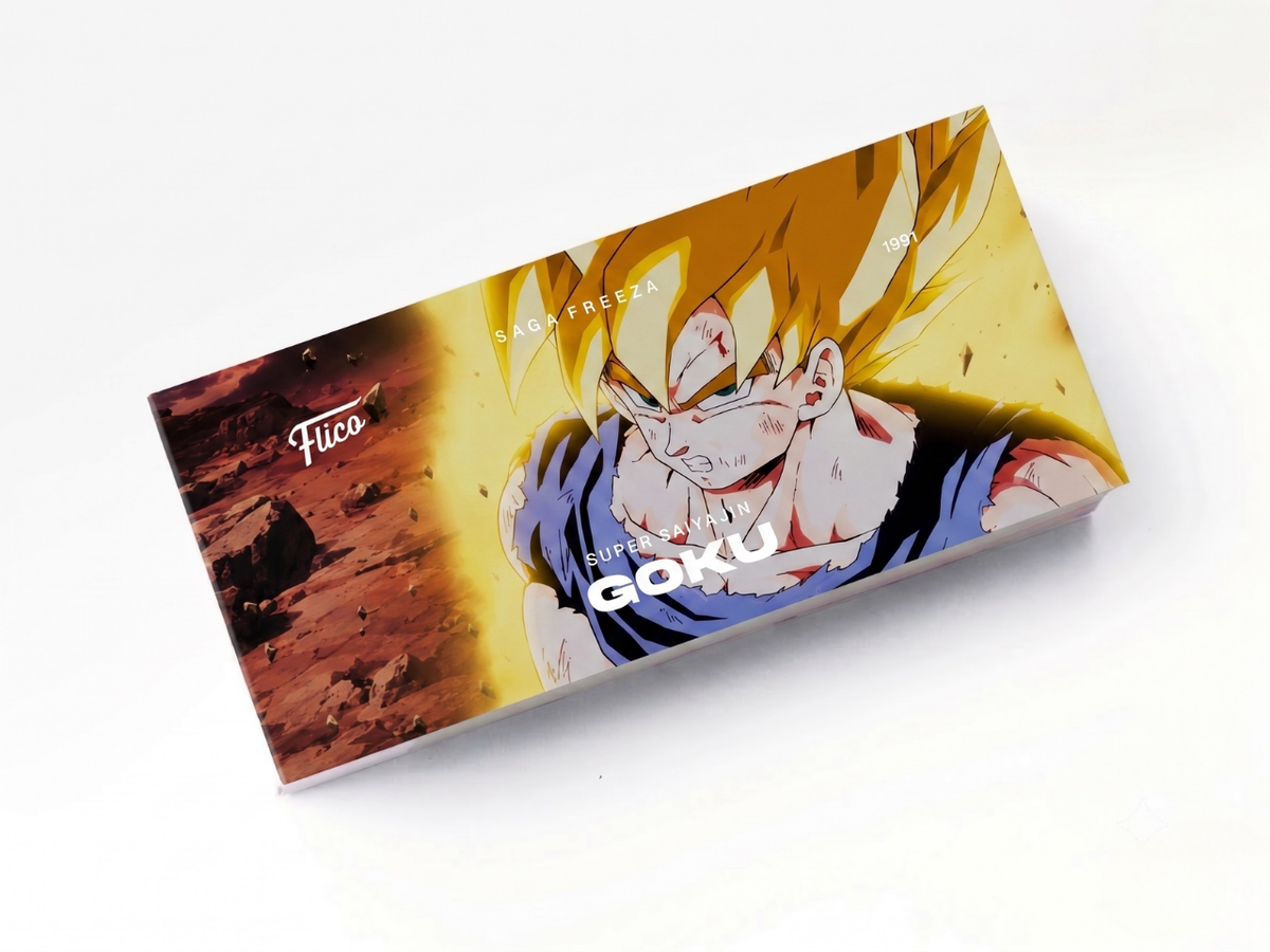 Flipbook Goku Primeira Transformação em Super Saiyajin Dragon Ball Z 1991