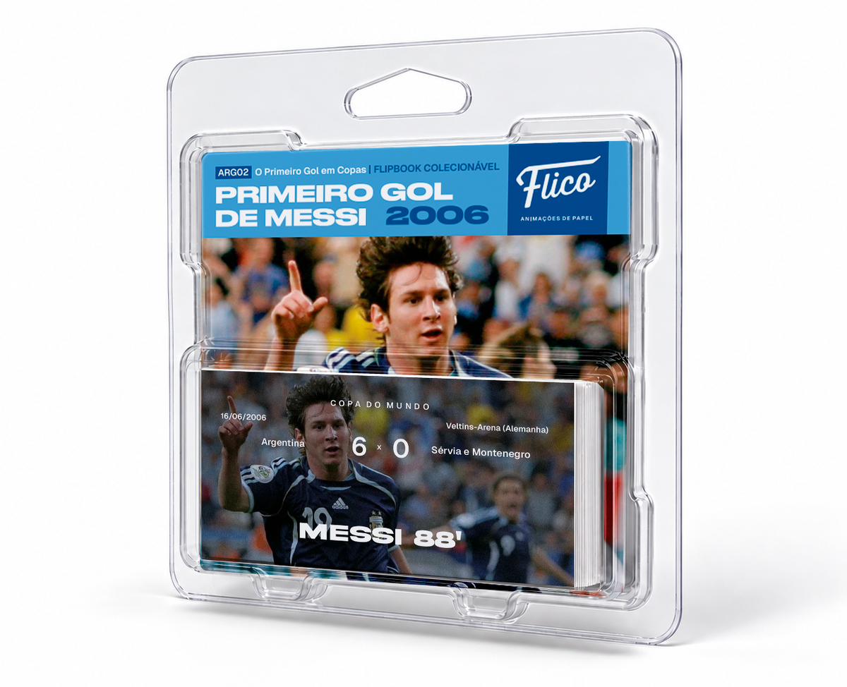 Flipbook Primeiro Gol Messi em Copas do Mundo Argentina x Sérvia e Montenegro 2006