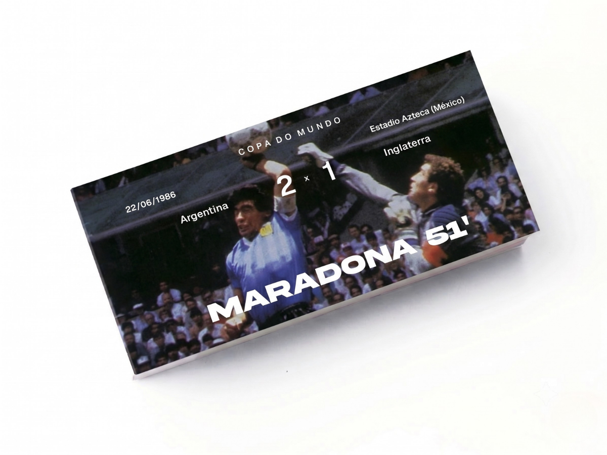 Flipbook Gol La Mano de Dios Maradona Inglaterra x Argentina Copa do Mundo 1986