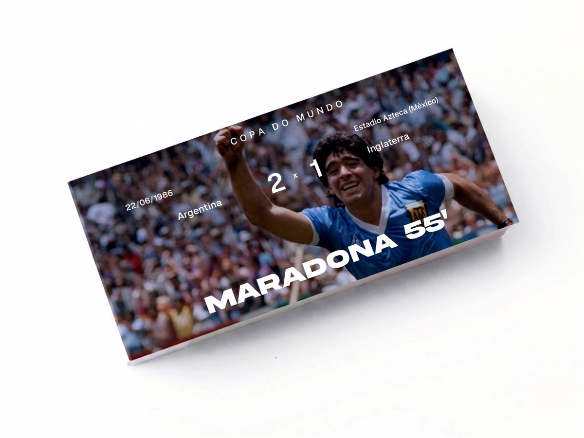 Flipbook Gol do Século Maradona Inglaterra x Argentina Copa do Mundo 1986
