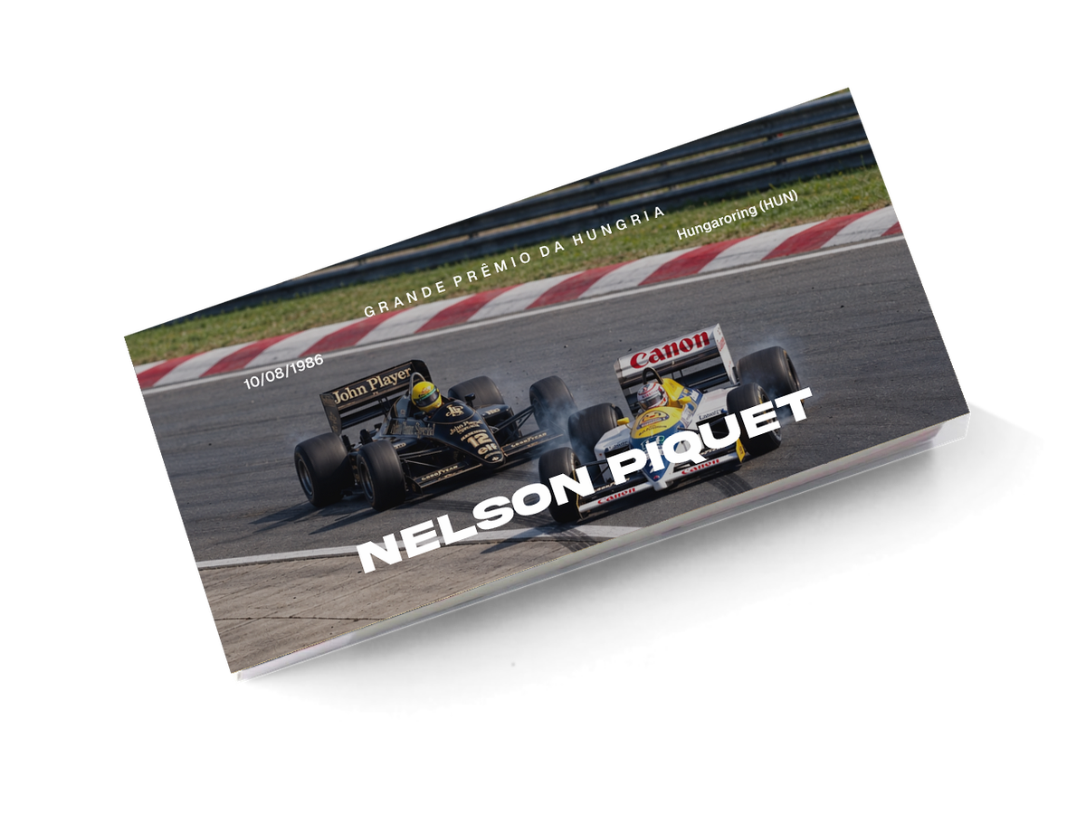 Flipbook Ultrapassagem Nelson Piquet sobre Ayrton Senna GP da Hungria 1986