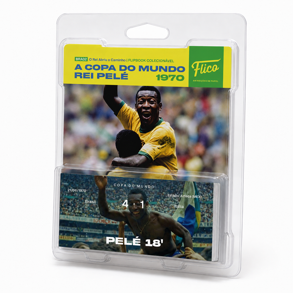 Flipbook Gol Pelé Brasil x Itália Copa do Mundo 1970