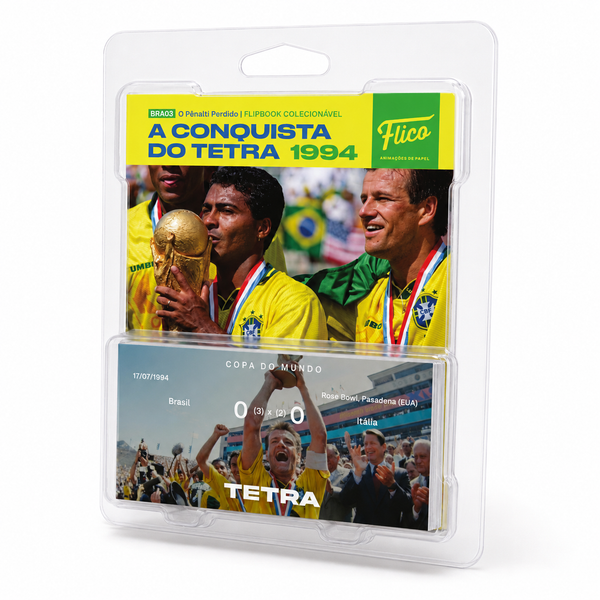 Flipbook Tetra Pênalti Perdido por Baggio Copa do Mundo Brasil x Itália 1994