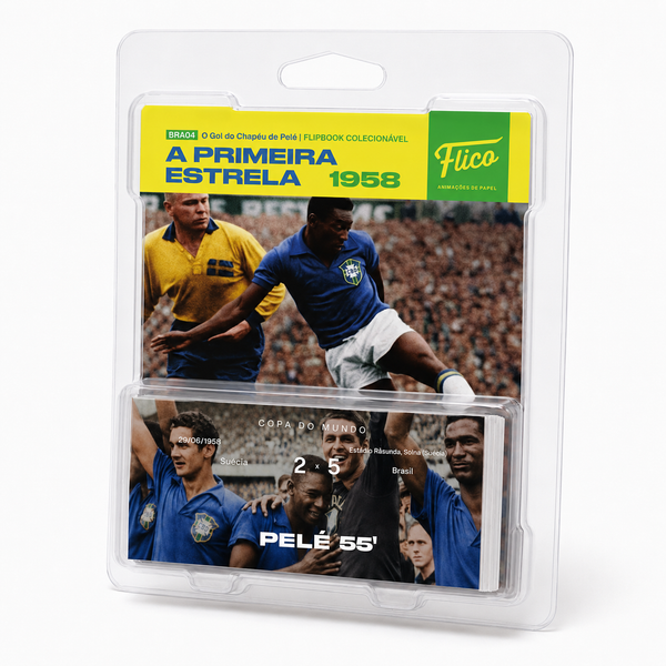 Flipbook Gol Pelé Suécia x Brasil Copa do Mundo 1958