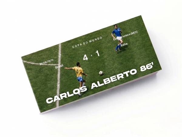 Flipbook Gol Carlos Alberto Brasil x Itália Copa 1970