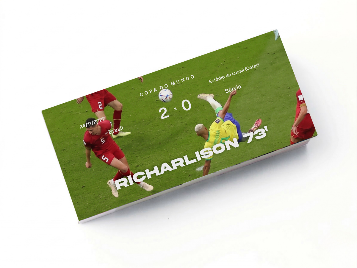 Flipbook Golaço Richarlison Brasil x Sérvia Copa do Mundo 2022