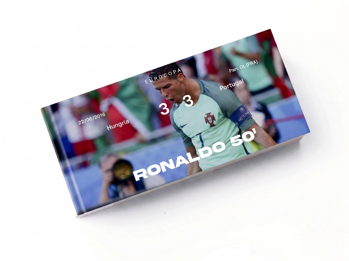 Flipbook Gol de Letra Cristiano Ronaldo Hungria x Portugal Euro 2016