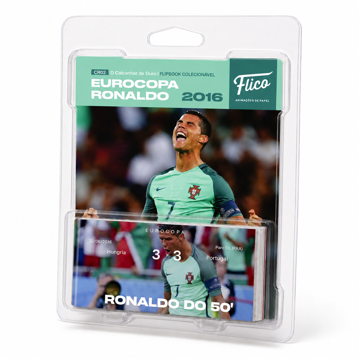 Flipbook Gol de Letra Cristiano Ronaldo Hungria x Portugal Euro 2016