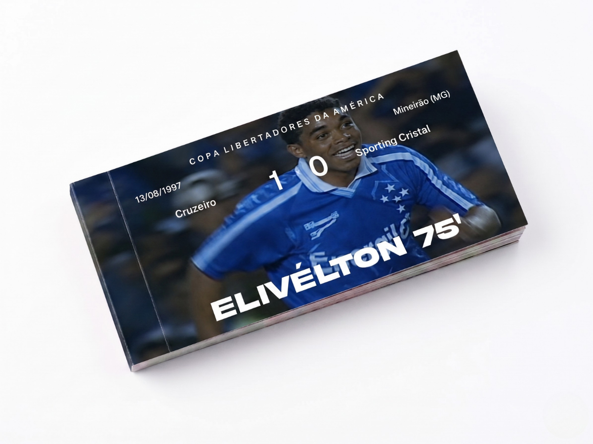 Flipbook Gol Elivélton Cruzeiro x Sporting Cristal Copa Libertadores 1997