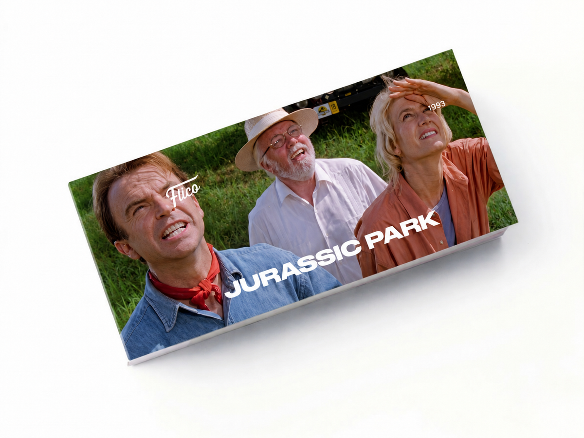 Flipbook Jurassic Park Dr. Grant vê o Braquiossauro 1993
