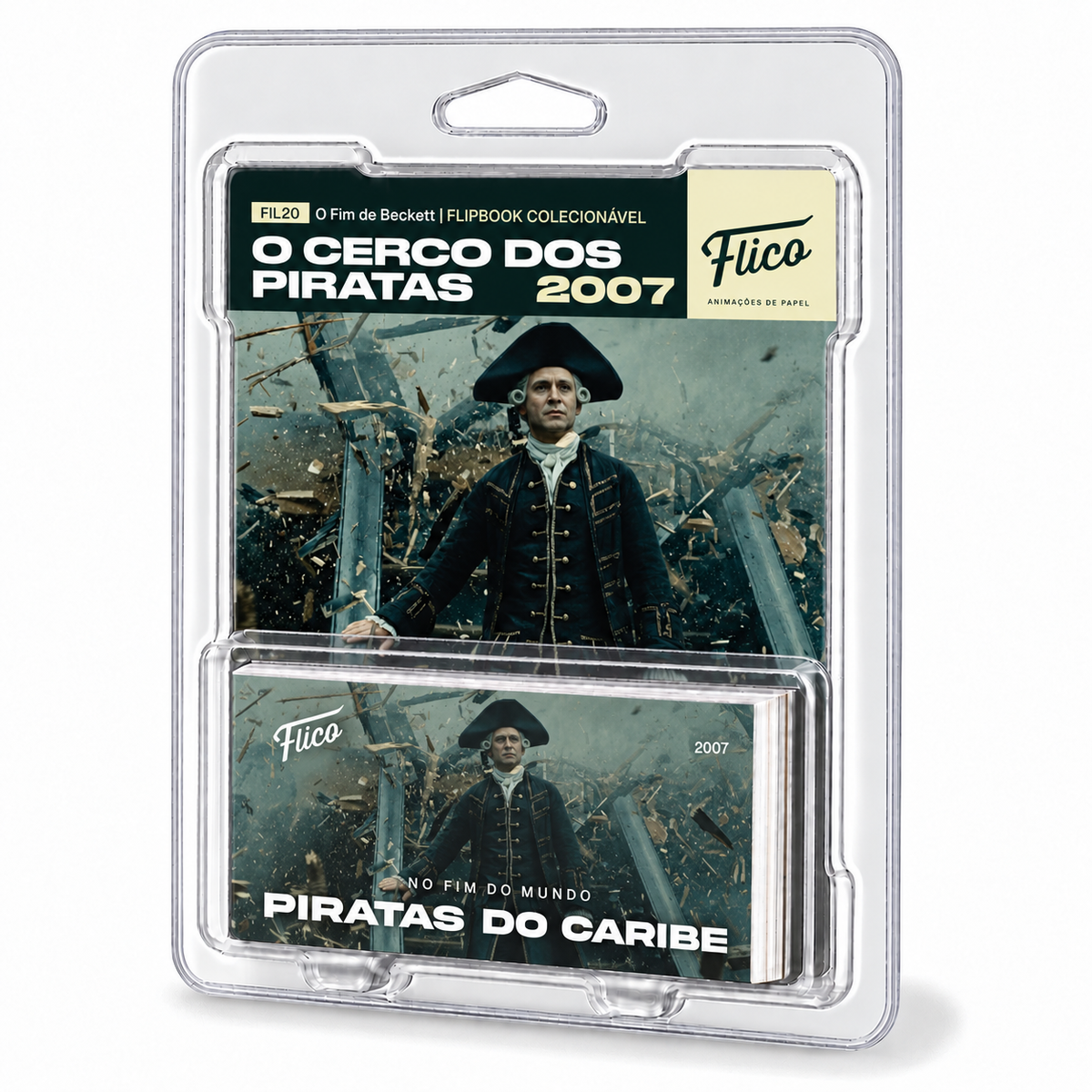 Flipbook Pérola Negra e Holandês Voador Destroem o Endeavour Piratas do Caribe 2007