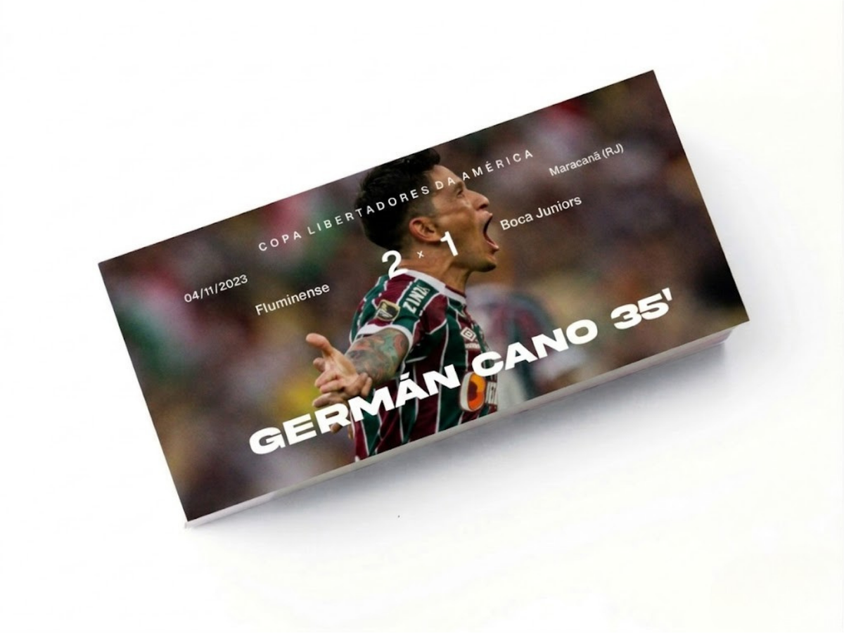 Flipbook Gol Germán Cano Boca Juniors x Fluminense Libertadores 2023