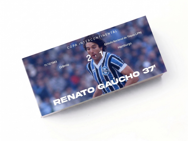 Flipbook Gol Renato Gaúcho Grêmio x Hamburgo Copa Intercontinental 1983