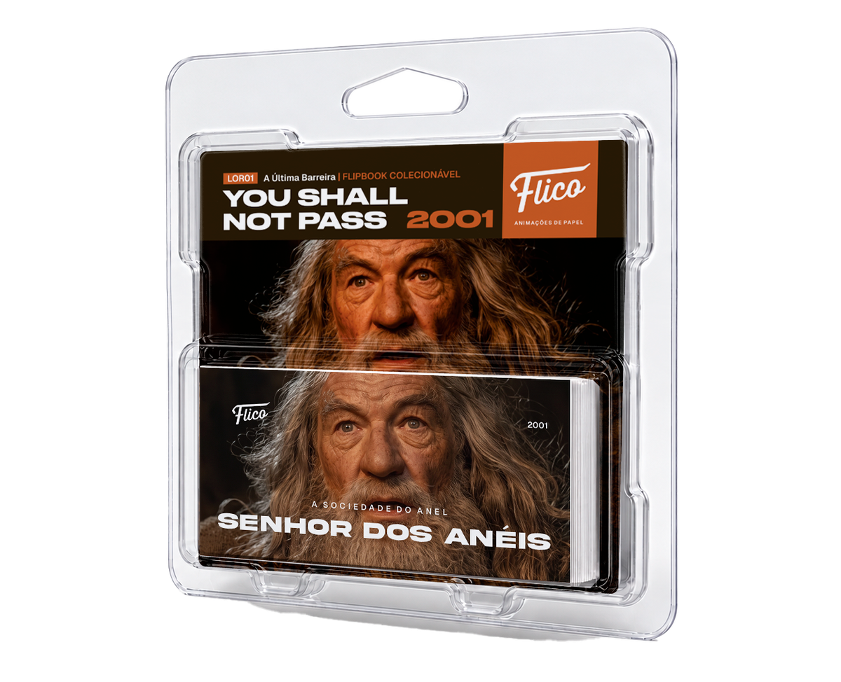 Flipbook Gandalf vs Balrog Você Não Vai Passar O Senhor dos Anéis 2001