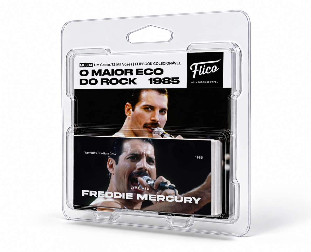 Flipbook Freddie Mercury Show no Live Aid 1985