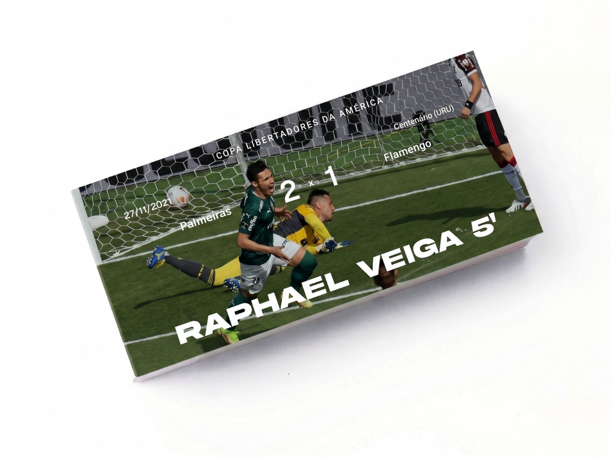 Flipbook Gol Raphael Veiga Palmeiras x Flamengo Libertadores 2021