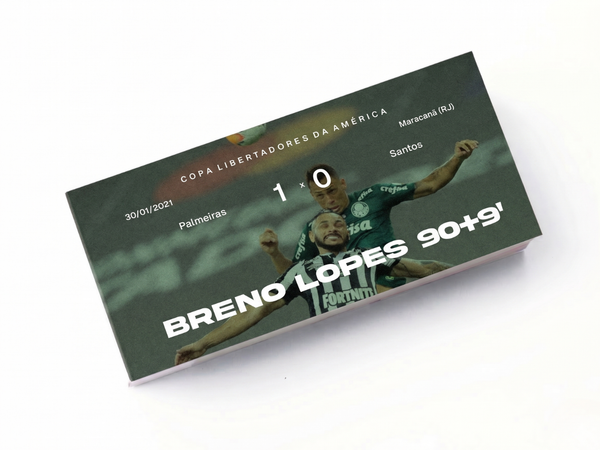 Flipbook Gol Breno Lopes Palmeiras x Santos Libertadores 2020