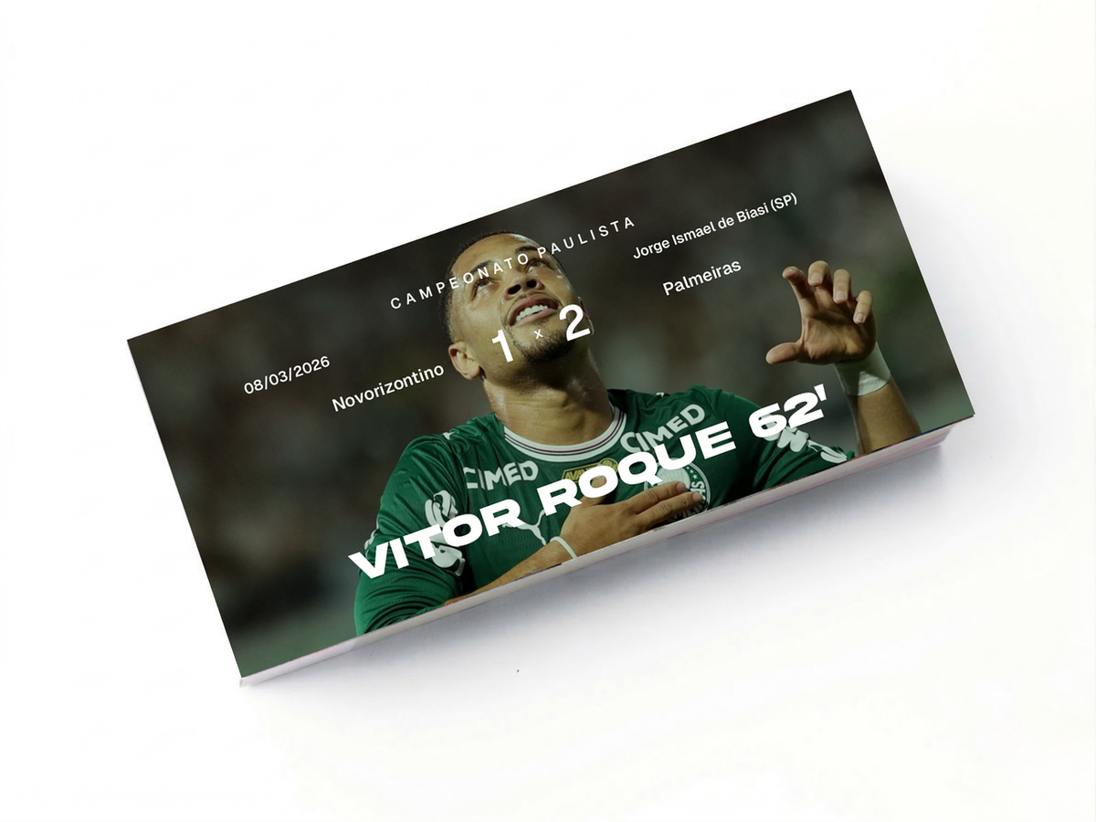 Flipbook Gol Vitor Roque Novorizontino x Palmeiras Final Paulistão 2026