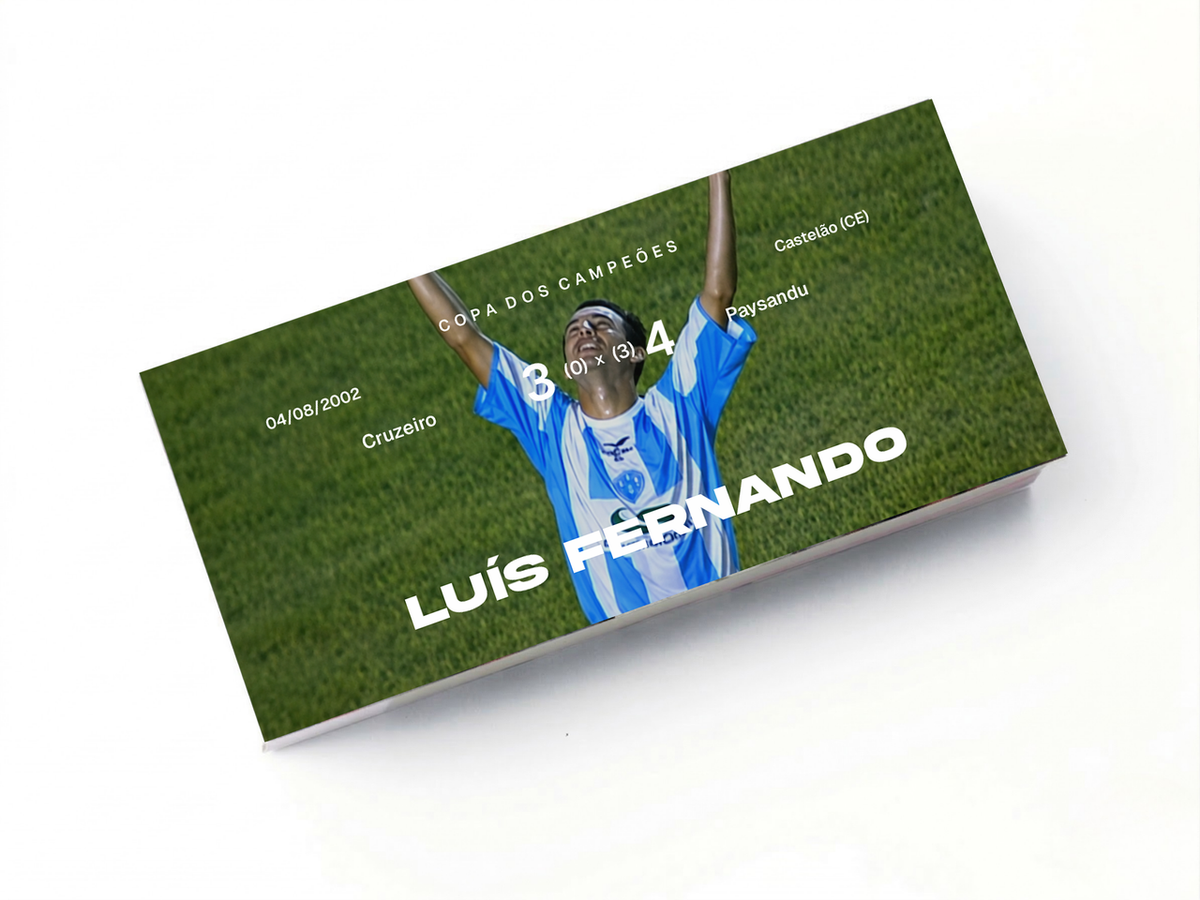 Flipbook Pênalti Luís Fernando Cruzeiro x Paysandu Final Copa dos Campeões 2002